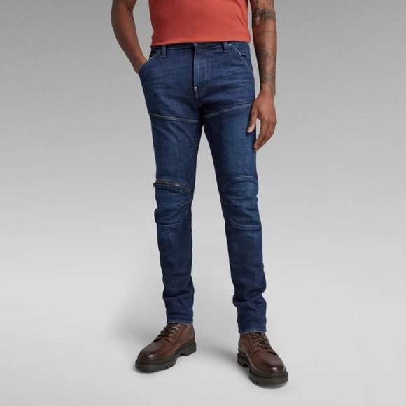 G-Star Raw 5620 3D Zip Knee Super SlimSz 33Wblue